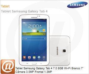 SM-T230NZWTZTO - Tablet Samsung Galaxy Tab 4 7.0 8GB Wi-Fi Branco 7" Cmera 3.0MP Frontal 1.3MP