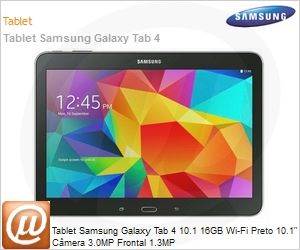 SM-T530NYKAZTO - Tablet Samsung Galaxy Tab 4 10.1 16GB Wi-Fi Preto 10.1" Cmera 3.0MP Frontal 1.3MP