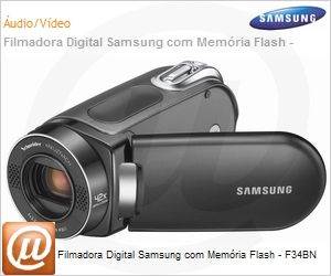 SMX-F34BN/XAZ - Filmadora Digital Samsung com Memria Flash - F34BN