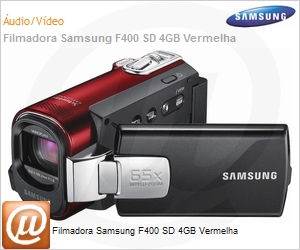 SMX-F400RN/XAZ - Filmadora Samsung F400 SD 4GB Vermelha