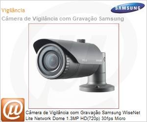 SNO-L5083RN/EX - Cmera de Vigilncia com Gravao Samsung WiseNet Lite Network Dome 1.3MP HD(720p) 30fps Micro SD/SDHC