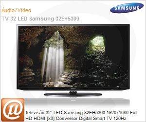 UN32EH5300GXZD - Televiso 32" LED Samsung 32EH5300 1920x1080 Full HD HDMI [x3] Conversor Digital Smart TV 120Hz ConnectShare USB Wi-Fi