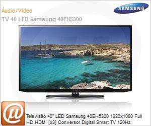 UN40EH5300GXZD - Televiso 40" LED Samsung 40EH5300 1920x1080 Full HD HDMI [x3] Conversor Digital Smart TV 120Hz ConnectShare USB Wi-Fi