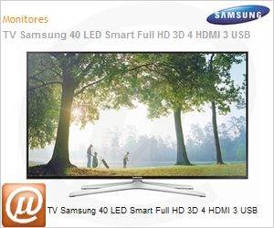 UN40H6400AGXZD - TV Samsung 40 LED Smart Full HD 3D 4 HDMI 3 USB