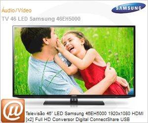 UN46EH5000GXZD - Televiso 46" LED Samsung 46EH5000 1920x1080 HDMI [x2] Full HD Conversor Digital ConnectShare USB