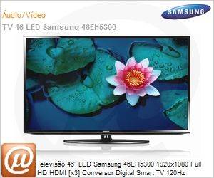 UN46EH5300GXZD - Televiso 46" LED Samsung 46EH5300 1920x1080 Full HD HDMI [x3] Conversor Digital Smart TV 120Hz ConnectShare USB Wi-Fi