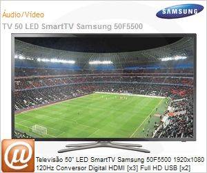 UN50F5500AGXZD - Televiso 50" LED SmartTV Samsung 50F5500 1920x1080 120Hz Conversor Digital HDMI [x3] Full HD USB [x2] Rede Wi-Fi com Funo Futebol