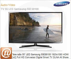 UN55ES6100GXZD - Televiso 55" LED Samsung 55ES6100 1920x1080 HDMI [x2] Full HD Conversor Digital Smart TV DLNA All Share ConnectShare USB Wi-Fi