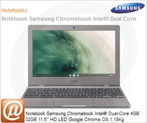 XE310XBA-KT1BR - Notebook Samsung Chromebook Intel Dual-Core 4GB 32GB 11.6
