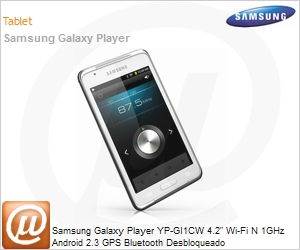 YP-GI1CW/XAZ - Samsung Galaxy Player YP-GI1CW 4.2" Wi-Fi N 1GHz Android 2.3 GPS Bluetooth Desbloqueado