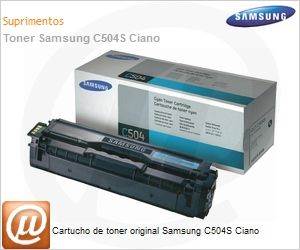 CLT-C504S/XAZ - Cartucho de toner original Samsung C504S Ciano