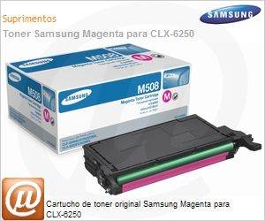 CLT-M508/SEE - Cartucho de toner original Samsung Magenta para CLX-6250