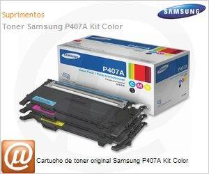 CLT-P407A/XAA - Cartucho de toner original Samsung P407A Kit Color