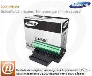 CLT-R409/SEE - Unidade de Imagem Samsung para Impressora CLP-315 - Aproximadamente 24.000 pginas Preto 6000 pginas Colorida