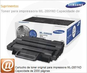 ML-D2850A/XAA - Cartucho de toner original para impressora ML-2851ND Capacidade de 2000 pginas