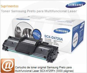 SCX-D4725A/XAA - Cartucho de toner original Samsung Preto para Multifuncional Laser SCX-4725Fn (3000 pginas)