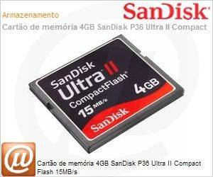 SDCFH-004G-P36 - Carto de memria 4GB SanDisk P36 Ultra II Compact Flash 15MB/s