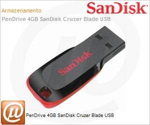 SDCZ50-004G-B35 - PenDrive 4GB SanDisk Cruzer Blade USB