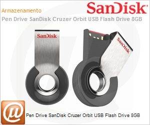 SDCZ58-008G-B35 - Pen Drive SanDisk Cruzer Orbit USB Flash Drive 8GB