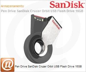 SDCZ58-016G-B35 - Pen Drive SanDisk Cruzer Orbit USB Flash Drive 16GB