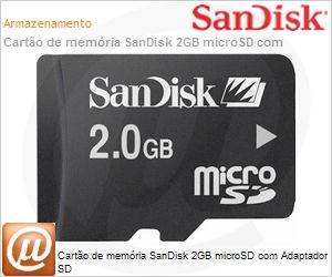 SDSDQ-2048-A11M - Carto de memria SanDisk 2GB microSD com Adaptador SD