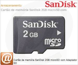 SDSDQM-002G-B35A - Carto de memria SanDisk 2GB microSD com Adaptador SD