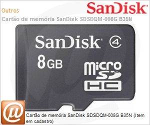 SDSDQM-008G-B35N - Carto de memria SanDisk SDSDQM-008G B35N (Item em cadastro)