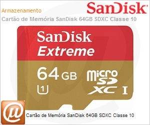 SDSDQX-064G-U46A - Carto de Memria SanDisk 64GB SDXC Classe 10