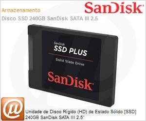 SDSSDA-240G-G26 - SSD SanDisk 240GB SATA III 2.5"