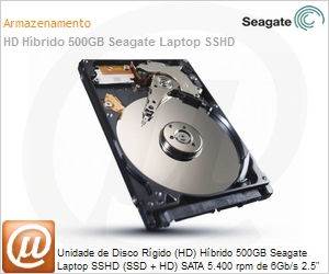 1EJ162-301 - Unidade de Disco Rgido (HD) Hbrido 500GB Seagate Laptop SSHD (SSD + HD) SATA 5.400 rpm de 6Gb/s 2.5" para Notebook