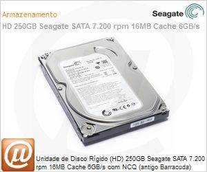 ST250DM000 - Unidade de Disco Rgido (HD) 250GB Seagate SATA 7.200 rpm 16MB Cache 6GB/s com NCQ (antigo Barracuda)