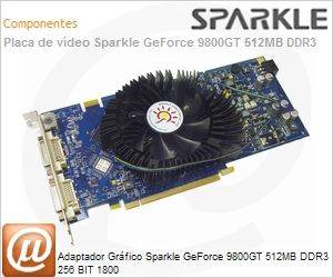 SX98GT512D3L-NM - Adaptador Grfico Sparkle GeForce 9800GT 512MB DDR3 256 BIT 1800