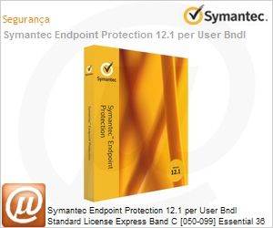 0E7IOZF0-EI3EC - Symantec Endpoint Protection 12.1 per User Bndl Standard License Express Band C [050-099] Essential 36 Meses 