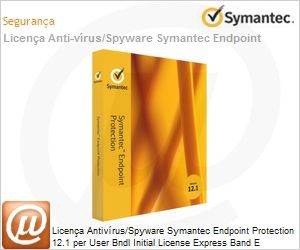 0E7IOZZ0-EI1EE - Licena Antivrus/Spyware Symantec Endpoint Protection 12.1 per User Bndl Initial License Express Band E [250-499] Essential 12 Meses para estaes Windows, Mac OS ou Linux