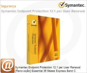 0E7IOZZ0-ER3EC - Symantec Endpoint Protection 12.1 per User Renewal [Renovao] Essential 36 Meses Express Band C [050-099] 