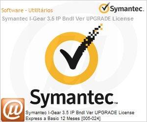 10771878 - Symantec I-Gear 3.5 IP Bndl Ver UPGRADE License Express a Basic 12 Meses [005-024] 