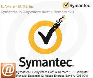 14037293 - Symantec PCAnywhere Host & Remote 12.1 Computer Renewal Essential 12 Meses Express Band A [005-024] 