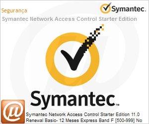 14042833 - Symantec Network Access Control Starter Edition 11.0 Renewal Basic- 12 Meses Express Band F [500-999] No License 