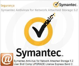 14176357 - Symantec Antivirus for Network Attached Storage 5.2 User Bndl Comp UPGRADE License Express Band C Essential 12Mo 