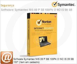 14190142 - Software Symantec NIS 09 P SB 100Pk O NO IS 09 SB 100* (Item em cadastro)
