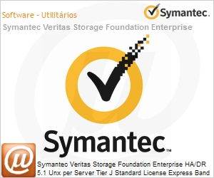 20065697 - Symantec Veritas Storage Foundation Enterprise HA/DR 5.1 Unx per Server Tier J Standard License Express Band S 