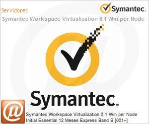 20100949 - Symantec Workspace Virtualization 6.1 Win per Node Initial Essential 12 Meses Express Band S [001+] 