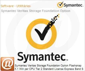 21020590 - Symantec Veritas Storage Foundation Option Flashsnap 5.1 Win per CPU Tier 2 Standard License Express Band S 