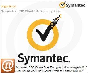 3VXHXZS0-AI1EA - Symantec PGP Whole Disk Encryption (Unmanaged) 10.2 XPlat per Device Sub License Express Band A [001-024] UPGRADE Assurance 12 Meses 