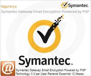 4X0OOZZ0-ER1EF - Symantec Gateway Email Encryption Powered by PGP Technology 3.3 per User Renewal Essential 12 Meses Express Band F [500+] 