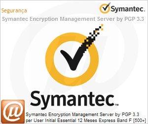 6PF3OZZ0-EI1EF - Symantec Encryption Management Server by PGP 3.3 per User Initial Essential 12 Meses Express Band F [500+] 