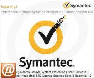 6ZKLOZF0-EI1EE - Symantec Critical System Protection Client Edition 6.0 per Node Bndl STD License Express Band E Essential 12 Months 