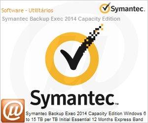 BMPQWZZ2-EI1ES - Symantec Backup Exec 2014 Capacity Edition Windows 6 to 15 TB per TB Initial Essential 12 Months Express Band S 