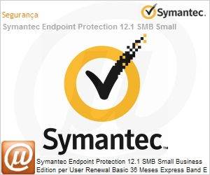 F4GFOZZ0-BR3EE - Symantec Endpoint Protection 12.1 SMB Small Business Edition per User Renewal Basic 36 Meses Express Band E [250-499] 