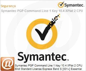 JNG7XZF0-EI1ES - Symantec PGP Command Line 1 Key 10.4 XPlat 2 CPU Bndl Standard License Express Band S [001+] Essential 12 Meses 